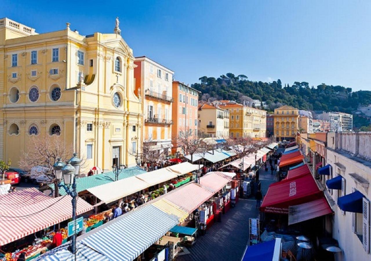 Grand H -F2, Face Vieux- Nice, Terrasse, Ascenseur, Climatisation, Terrace - Nice City Center Екстер'єр фото